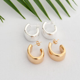 Argola Oval Robusta 2cm e 1cm de Espessura