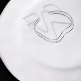 Bracelete Ondulado Prata