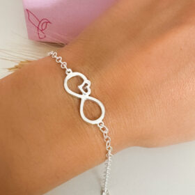 Pulseira Infinito Prata 925-17cm
