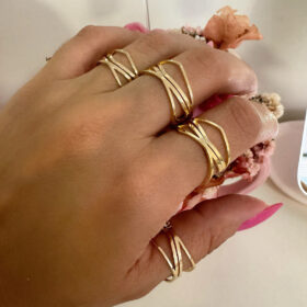 Anel Várias Formas Triangulares