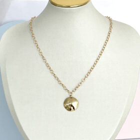 Corrente Elos Pingente Círculo Orgânico