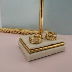 Argola Pequena Zircônia-1,5cm