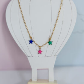 Colar Estrelinhas Coloridas