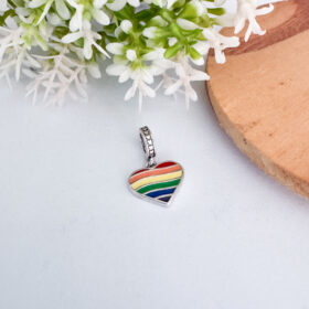 Berloque Coração LGBT Prata 925
