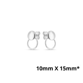 Brinco Circular Pequeno-Prata 950