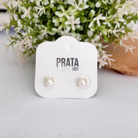 Brinco Pérola Com Garra Prata 925