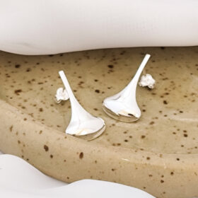 Brinco Estilo Gota Prata 925-2cm