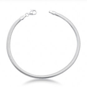 Pulseira Lacraia Prata 925 5mm-20cm