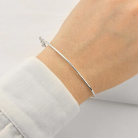 Bracelete Fio Redondo 1.4mm Prata 925