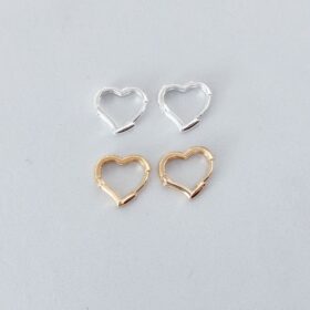 Argola Coração Click 1,5cm