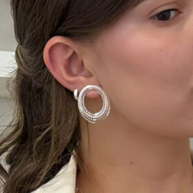 Brinco Oval Vazado 3cmx2,5