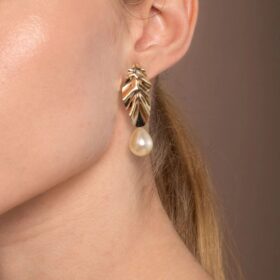 Brinco Orgânico Pérola-3cm