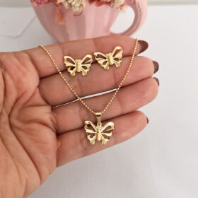 Conjunto Borboleta Vazada-45cm