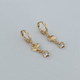 Argola Fechada Corações-2,8cm