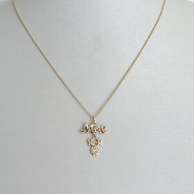 Colar Pingentes Mãe e Filhos-50cm