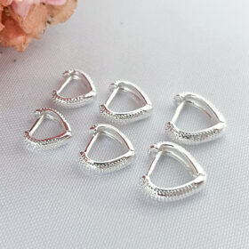 Trio Coração Detalhe Fosco Espessura 4mm