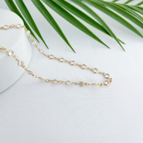 Choker Pingente Coração Zircônia