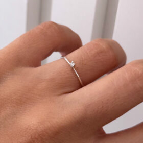 Solitário PP Prata 925-18