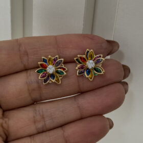 Brinco Flor Colorida