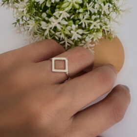 Anel Geométrico Prata 925-18