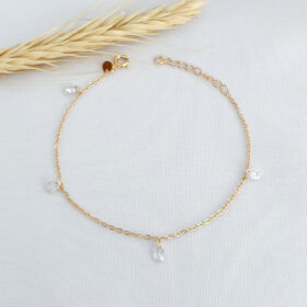 Tornozeleira  Pedrinha Zircônia-27cm