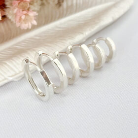 Argola Click - Prata 925