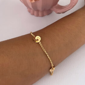 Pulseiras Círculos Entrelaçados-21cm