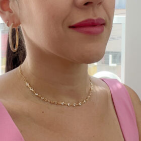 Choker Pedrinhas Zircônia-40cm