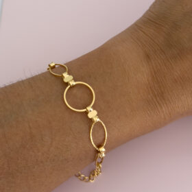 Pulseira Círculo e Elos-19cm