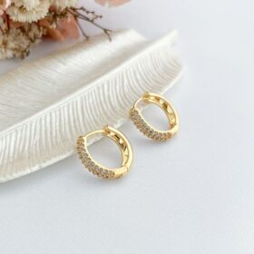 Argola Click Cravejada-1,5cm