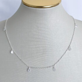 Choker Pedrinhas Zircônia-30cm