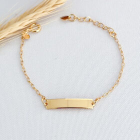 Pulseira infantil Placa-16cm