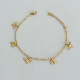 Pulseira Pingente Fé e Espirito Santo-20cm